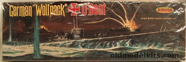 Aurora 1/209 German Wolfpack U-Boat Submarine, 716-130 plastic model kit